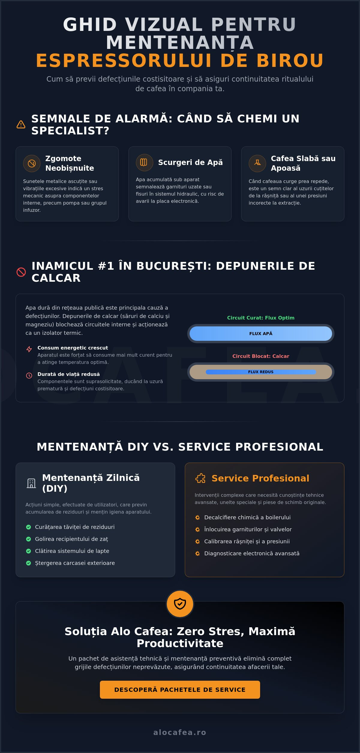 Reparații expresoare cafea: Ghid complet pentru întreținerea aparatelor profesionale